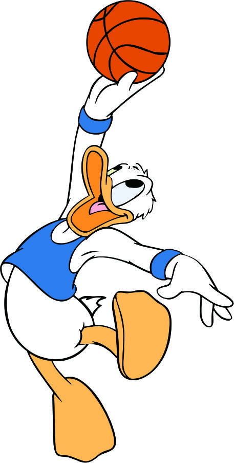 Donald Duck Logo 18 vinyl decal